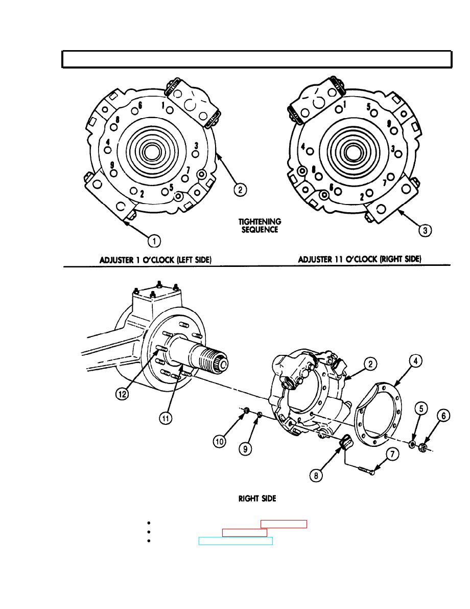 FRONT BRAKE SPIDER REPLACEMENT (Contd)